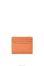 Loewe Women Anagram square zip cardholder in pebble grain calfskin 206XF1399 Coral Reef - Image 2