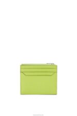 Loewe Women Anagram square zip cardholder in pebble grain calfskin 206XF1410 Green Bean - Image 2