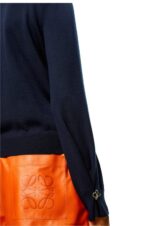 Loewe Women Anagram sweater in cashmere 206XF1014 Navy Blue - Image 4
