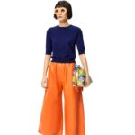 Loewe Women Anagram sweater in wool 206XF1012 Navy Blue