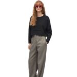 Loewe Women Anagram sweater in wool 206XF1021 Black