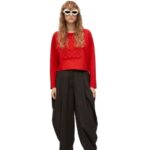 Loewe Women Anagram sweater in wool 206XF1022 Red