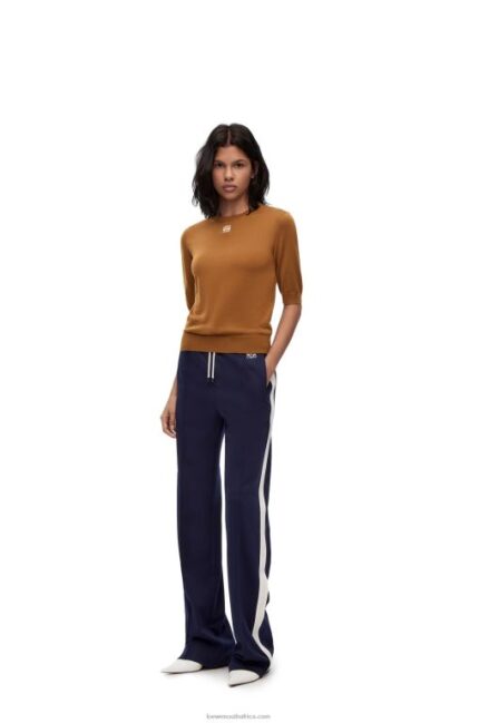 Loewe Women Anagram sweater in wool 206XF971 Brown