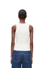 Loewe Women Anagram tank top in cotton 206XF903 White - Image 3