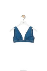 Loewe Women Anagram top in denim 206XF878 Medium Blue - Image 5