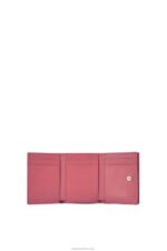Loewe Women Anagram trifold wallet in pebble grain calfskin 206XF1238 Plumrose - Image 2