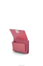 Loewe Women Anagram trifold wallet in pebble grain calfskin 206XF1238 Plumrose - Image 3