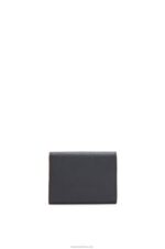 Loewe Women Anagram trifold wallet in pebble grain calfskin 206XF1245 Black - Image 5