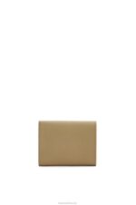 Loewe Women Anagram trifold wallet in pebble grain calfskin 206XF1290 Artichoke Green - Image 5