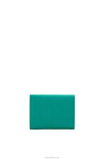 Loewe Women Anagram trifold wallet in pebble grain calfskin 206XF1319 Emerald Green - Image 5