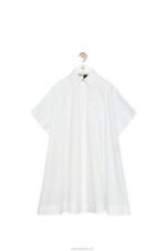 Loewe Women Anagram tunic dress in cotton 206XF1056 White - Image 5