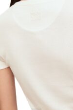 Loewe Women Anthurium top in ribbed cotton jersey 206XF883 White/Multicolor - Image 4