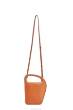 Loewe Women Architects D bag in natural calfskin 206XF182 Tan - Image 6