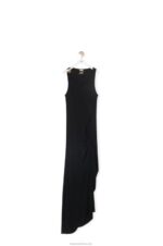 Loewe Women Asymmetric tank dress in viscose 206XF1060 Black - Image 5