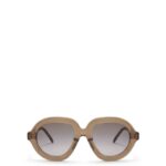 Loewe Women Aviator sunglasses in acetate 206XF1486 Khaki Green