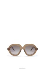 Loewe Women Aviator sunglasses in acetate 206XF1486 Khaki Green