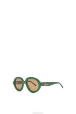 Loewe Women Aviator sunglasses in acetate 206XF1488 Green Ss23 - Image 2