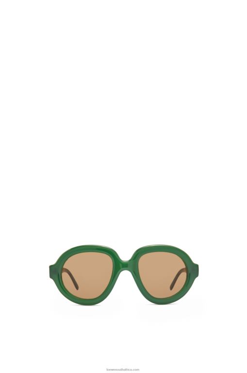 loewe_women_aviator_sunglasses_in_acetate_206xf1488_green_ss23.jpg Loewe Women Aviator sunglasses in acetate 206XF1488 Green Ss23 - Image 1