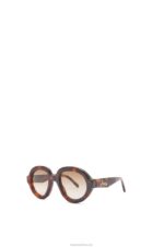 Loewe Women Aviator sunglasses in acetate 206XF1489 Havana - Image 2