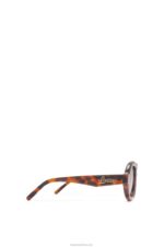 Loewe Women Aviator sunglasses in acetate 206XF1489 Havana - Image 3
