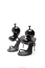 Loewe Women Balloon sandal in lambskin 206XF707 Black - Image 2