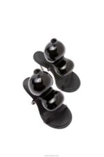 Loewe Women Balloon sandal in lambskin 206XF707 Black - Image 3