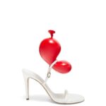 Loewe Women Balloon sandal in lambskin 206XF708 White/Red