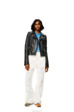 Loewe Women Biker jacket in nappa 206XF1137 Black