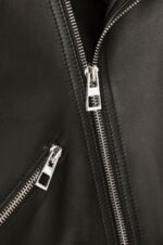 Loewe Women Biker jacket in nappa lambskin 206XF1138 Black - Image 4