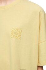 Loewe Women Boxy fit T-shirt in cotton 206XF780 Light Lemon - Image 4