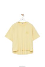 Loewe Women Boxy fit T-shirt in cotton 206XF780 Light Lemon - Image 5
