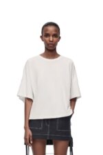 Loewe Women Boxy fit T-shirt in cotton 206XF800 White - Image 2