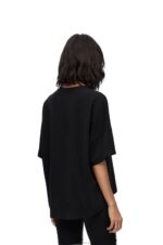 Loewe Women Boxy fit T-shirt in cotton 206XF823 Black - Image 3