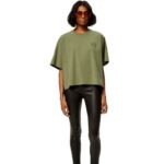 Loewe Women Boxy fit T-shirt in cotton 206XF827 Sage