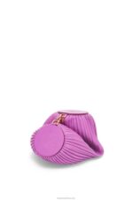 Loewe Women Bracelet pouch in nappa calfskin 206XF598 Bright Purple - Image 4