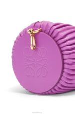 Loewe Women Bracelet pouch in nappa calfskin 206XF598 Bright Purple - Image 7
