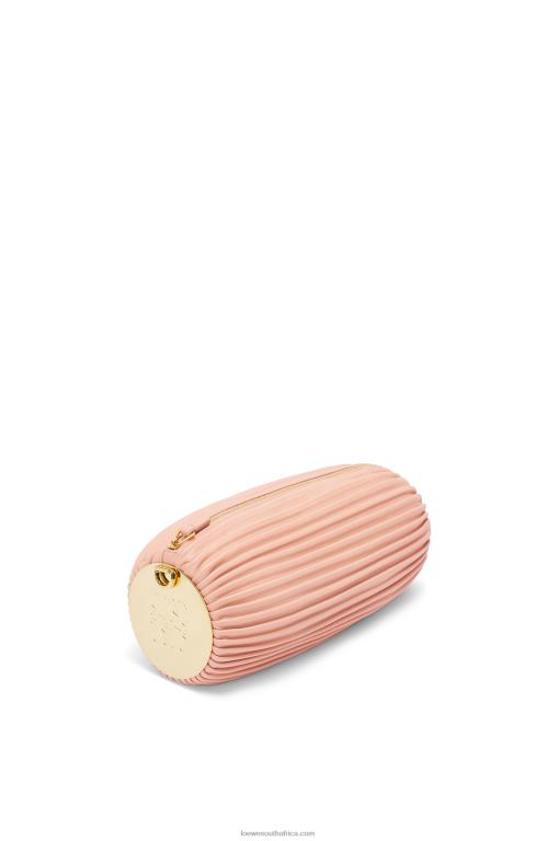 Loewe Women Bracelet pouch in nappa calfskin and brass 206XF618 Pale Pink - Image 3
