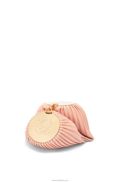 Loewe Women Bracelet pouch in nappa calfskin and brass 206XF618 Pale Pink - Image 4