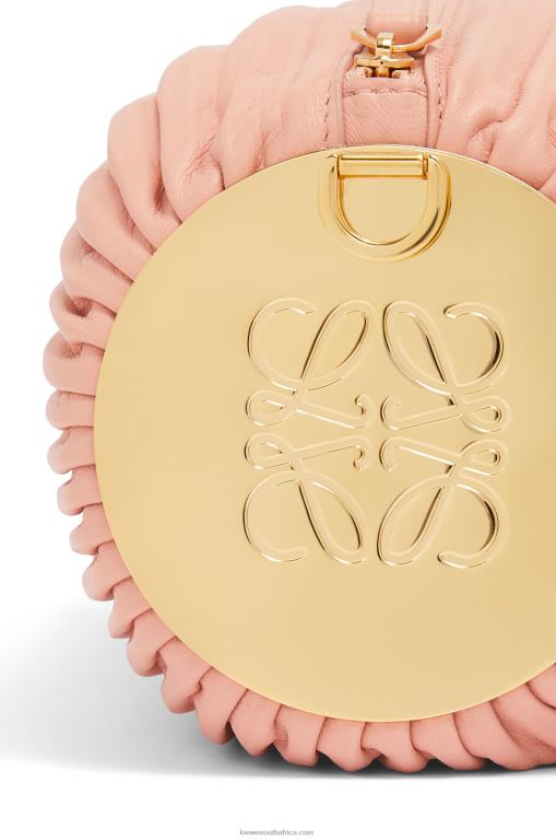 Loewe Women Bracelet pouch in nappa calfskin and brass 206XF618 Pale Pink - Image 6
