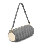 Loewe Women Bracelet pouch in nappa calfskin and brass 206XF622 Asphalt Grey