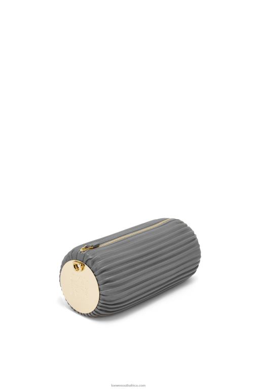 Loewe Women Bracelet pouch in nappa calfskin and brass 206XF622 Asphalt Grey - Image 5