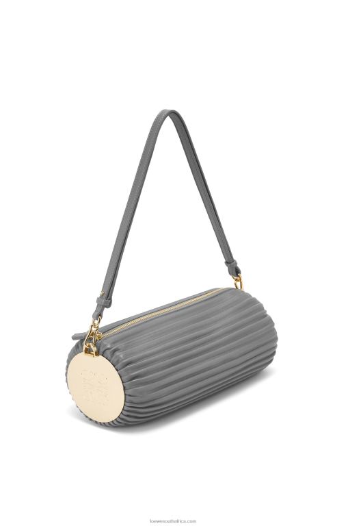 Loewe Women Bracelet pouch in nappa calfskin and brass 206XF622 Asphalt Grey - Image 1