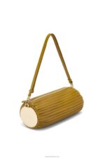 Loewe Women Bracelet pouch in nappa calfskin and brass 206XF624 Ochre