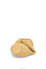 Loewe Women Bracelet Pouch in pleated nappa 206XF375 Dark Butter - Image 2