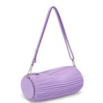Loewe Women Bracelet Pouch in pleated nappa 206XF376 Light Mauve