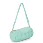 Loewe Women Bracelet Pouch in pleated nappa 206XF398 Fresh Mint
