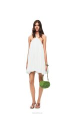 Loewe Women Bracelet Pouch in pleated nappa 206XF399 Spring Green - Image 2