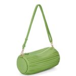 Loewe Women Bracelet Pouch in pleated nappa 206XF399 Spring Green