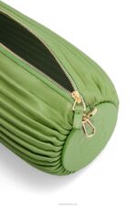 Loewe Women Bracelet Pouch in pleated nappa 206XF399 Spring Green - Image 5