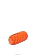 Loewe Women Bracelet pouch in pleated nappa 206XF600 Orange - Image 5